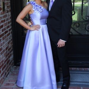 Purple one strap prom dress!!!!